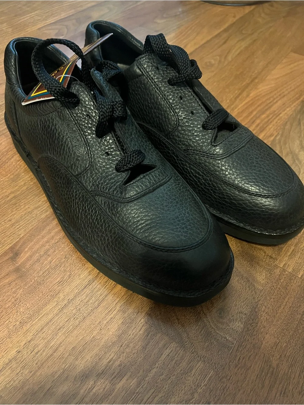 Cabela's Black Leather Lace-Up Slip-On Loafers